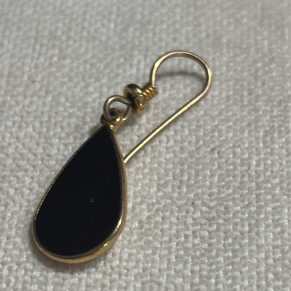 ❤️FINAL❤️Excellent condition vintage Laurel Burch black earrings - Picture 2 of 4